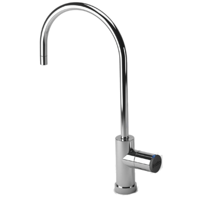 Rubinetteria Beverino 1 Via Beverino Cigno Cromato con Contatore LED 4000L Integrato - AqaLight Depuratori Acqua Milano e Monza