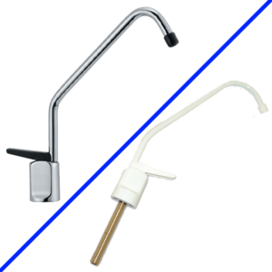 Rubinetteria Beverino 1 Via Rubinetto Beverino a Leva Cromato Bianco e Nero - AqaLight Depuratori Acqua Milano e Monza