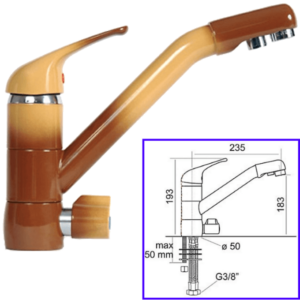 Rubinetteria Beverino 3 Vie Miscelatore 3 Vie Classic New Terra di Francia - AqaLight Depuratori Acqua Milano e Monza