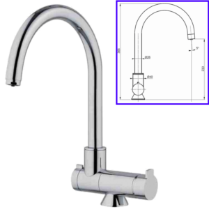 Rubinetteria Beverino 3 Vie Miscelatore 3 Vie Separate Window Cromato - AqaLight Depuratori Acqua Milano e Monza